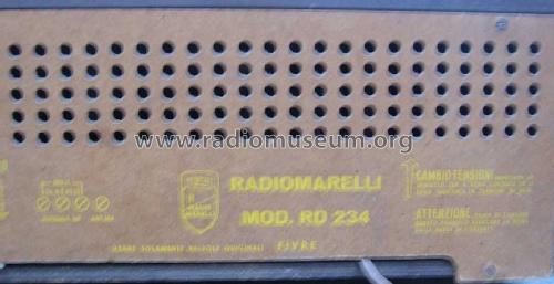 RD234; Marelli Radiomarelli (ID = 531569) Radio