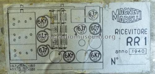 Ricevitore RR1; Marelli Radiomarelli (ID = 2056153) Commercial Re