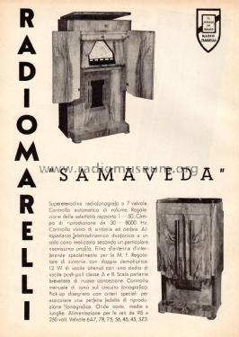 Samaveda ; Marelli Radiomarelli (ID = 1935721) Radio