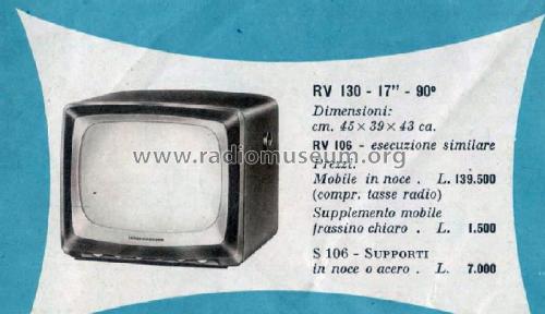 Televisore RV130; Marelli Radiomarelli (ID = 2954156) Television