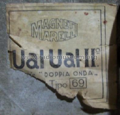 Ual Ual II Doppia Onda Tipo A 69; Marelli Radiomarelli (ID = 1229502) Radio