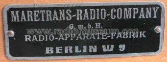 Fälschung, Fake Audion; Maretrans-Radio- (ID = 218136) Radio