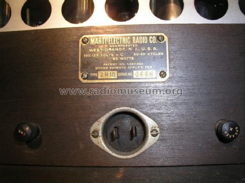 2 R 10 ; Marti Electric Radio (ID = 1100549) Radio