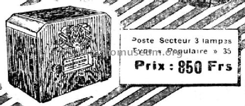 Populaire 35; Martin, V.; Paris, (ID = 2065496) Radio