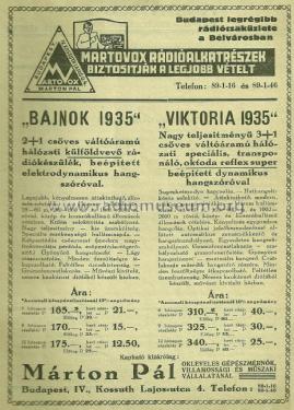 Bajnok ; Martovox, Márton Pál (ID = 1815838) Radio