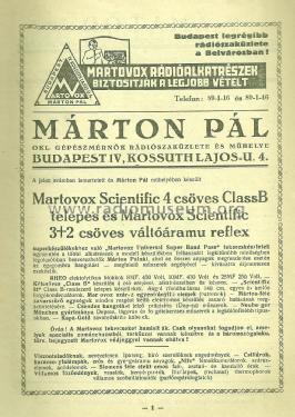 Scientific ; Martovox, Márton Pál (ID = 1815853) Radio