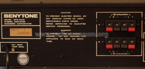 Benytone Stereo Amplifier MPA-3040; Marubeni Corp., (ID = 2604840) Ampl/Mixer