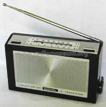 FM-AFC-MW-SW 10Transistor ; Marvel brand name, (ID = 2039903) Radio