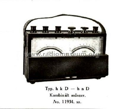 Depréz rendszerű hordozható volt- és ampermeter 11933-250V-50A; Marx és Mérei (ID = 2040789) Equipment