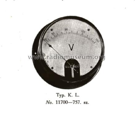 Elektromágneses Voltmérő K.L.; Marx és Mérei (ID = 2034840) Equipment