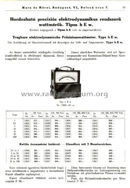 Hordozható preciziós elektrodynamikus Wattmérő h E w. kettős árammérési határral 12062-50&100A/150-750V; Marx és Mérei (ID = 2043457) Equipment