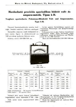 Hordozható preciziós aperiodikus hődrót voltmérő 11984-40V; Marx és Mérei (ID = 2041171) Equipment