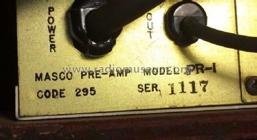 Concert Master Preamplifier PR-1; Masco Mark Simpson (ID = 2622327) Ampl/Mixer