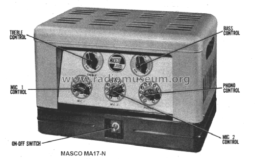 Amplifier MA-17N; Masco Mark Simpson (ID = 1412059) Ampl/Mixer