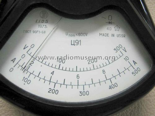 Stromzange mit Spannungsmesser - Клещи электроизмерительные C91 {Ц91}; Mashpriborintorg Маш (ID = 2224219) Equipment