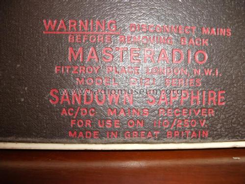 Sandown Sapphire D121; Masteradio, London (ID = 2180120) Radio