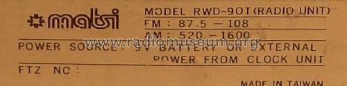 Radio Unit RWD-90T; Matsi; where? (ID = 735452) Radio
