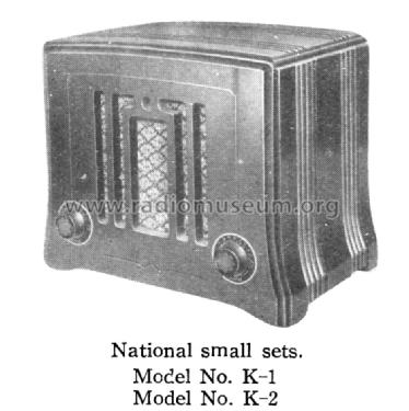 National K-2; Panasonic, (ID = 953633) Radio