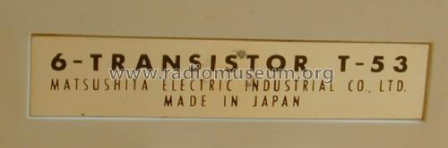National 6-Transistor T-53; Panasonic, (ID = 1337165) Radio
