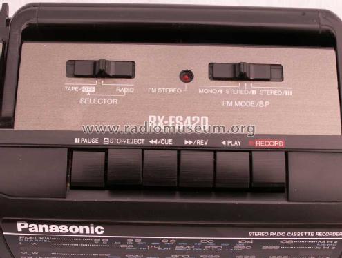Panasonic Stereo Radio Cassette Recorder RX-FS420; Panasonic, (ID = 1512090) Radio