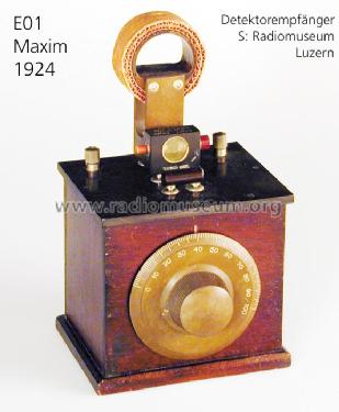 Detektor-Empfänger E01; Maxim; Aarau (ID = 2667) Crystal