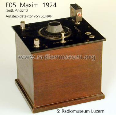 Detektor-Empfänger E05; Maxim; Aarau (ID = 2676) Crystal