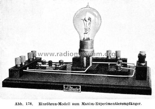 Experimentierempfänger Einröhren-Modell; Maxim; Aarau (ID = 2528801) teaching