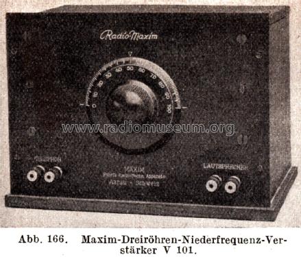 NF-Verstärker V101; Radio-Maxim; Aarau (ID = 2528588) Ampl/Mixer