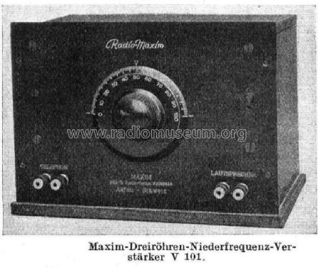 NF-Verstärker V101; Radio-Maxim; Aarau (ID = 56085) Ampl/Mixer