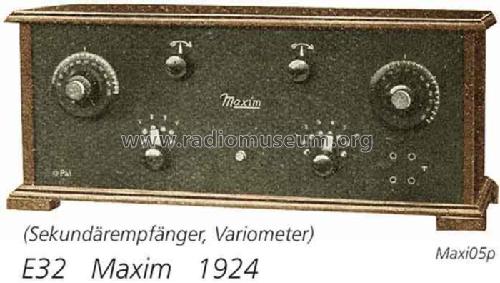 Standard E32; Maxim; Aarau (ID = 1936) Radio