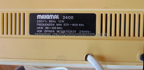Clock Radio FM/AM LED 2400; Maximal Marke? / (ID = 2521001) Radio