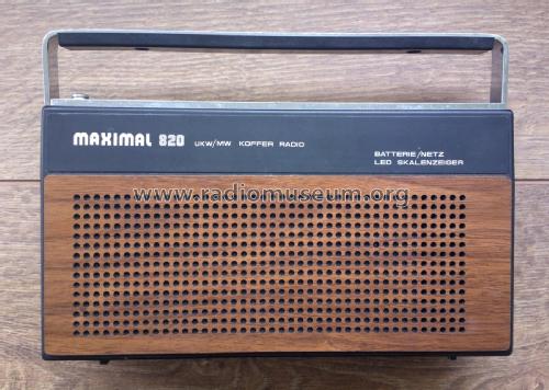 Maximal UKW/MW Koffer Radio 820; Ecotronics GmbH; wo? (ID = 1772633) Radio