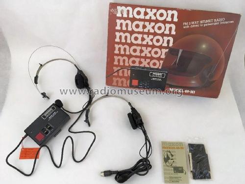 FM 2-Way Helmet Radio with Intercom 49-HI; Maxon America Inc.; (ID = 2765496) Commercial TRX