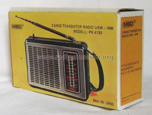 2 Band Transistor Radio UKW - MW PR 4130; MBO Schmidt & (ID = 2134498) Radio