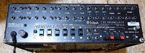 Solid State Stereo Preamplifier C 33; McIntosh Audio (ID = 3165008) Verst/Mix