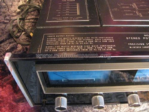 Stereo Power Amplifier MC2125; McIntosh Audio (ID = 1422031) Ampl/Mixer