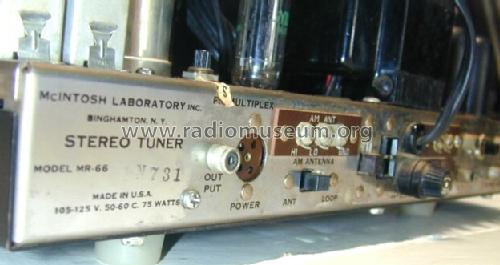 Stereo Tuner MR-66; McIntosh Audio (ID = 1070594) Radio
