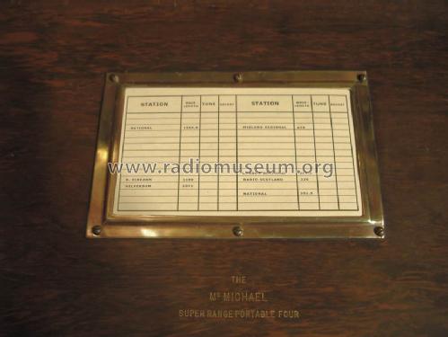 Super Range Portable four A; McMichael Radio Ltd. (ID = 1506484) Radio