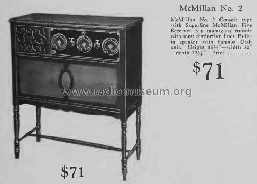 Superfine McMillan Five No. 2; McMillan Radio Corp. (ID = 2418456) Radio