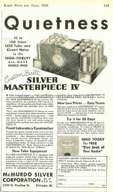 1936 Masterpiece IV ; McMurdo Silver, Inc. (ID = 2046432) Radio