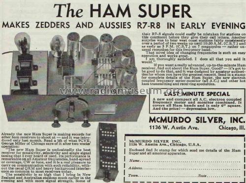 Ham Super 3A; McMurdo Silver, Inc. (ID = 2067696) Amateur-R