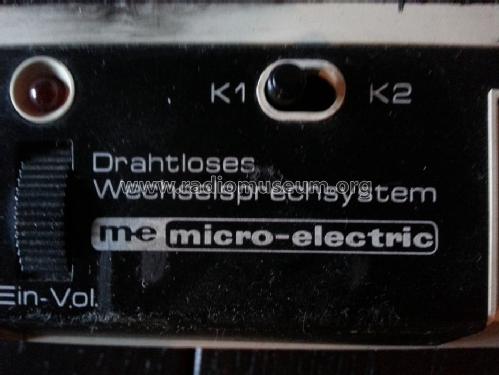 Drahtloses Wechselsprechsystem ; m-e micro-electric; (ID = 1626750) Commercial TRX