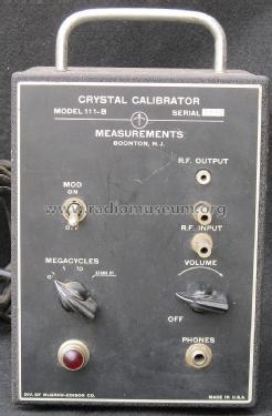 Crystal Calibrator 111-B; Measurements (ID = 1340252) Equipment