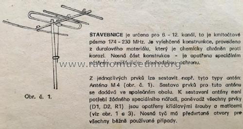 Antenne für Band III M4, M5, M8, M9; Mechanika; Prag (ID = 2563766) Antenny