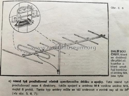 Antenne für Band III M4, M5, M8, M9; Mechanika; Prag (ID = 2563767) Antenny
