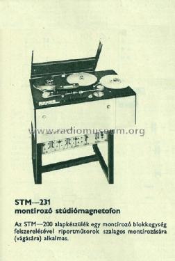 Studio Magnetofon STM-231; Mechanikai (ID = 1835427) Ton-Bild