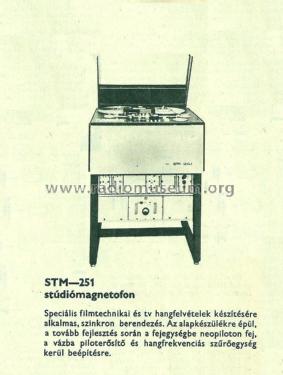 Studio Magnetofon STM-251; Mechanikai (ID = 1835429) R-Player