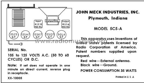 5C5A Trail Blazer; Meck, John, (ID = 2968774) Radio