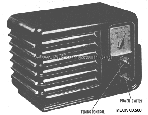 F.M. Converter CX-500; Meck, John, (ID = 1417266) Radio