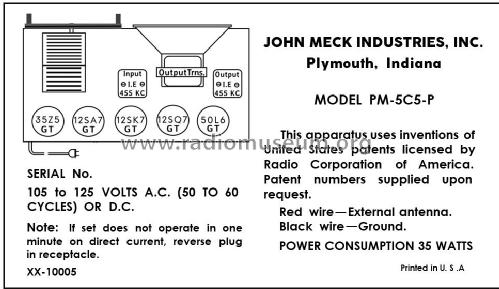PM-5C5-P Trail Blazer; Meck, John, (ID = 2968785) Radio